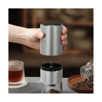 Električni mlin za kavu, automatski aparat za kuhanje kave, začina, kave, USB punjač, mlin za kavu, crni