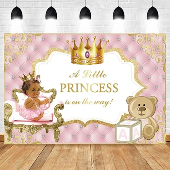 Yeele Oh Baby Shower Princeza i Princ pozadina za dječake i djevojčice Novorođenče sretan rođendan pink pozadina za fotografiranje фотофон