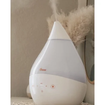 Ultrazvučni ovlaživač zraka hladne magle od 1 galon s funkcijom zvukova i dodatnim ночником - bijela