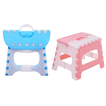Plastični sklopive stolice s ručkom Prijenosni sklopivi mali stolica za noge stolica za kupaonicu Sklopivi stolice za bebe