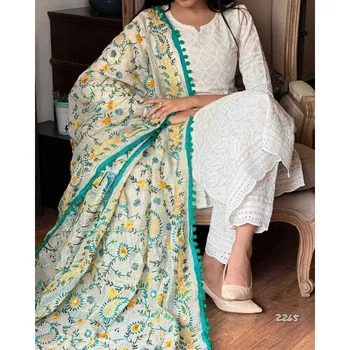 Sari za žene u Indiji, haljina Palazzo Kurta Dupatta, ženske sportske hlače, svadbeni set Kurti Pent