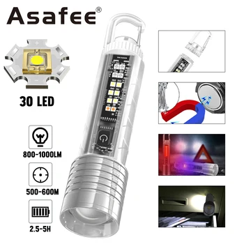 Asafee S30 Mini led privjesak-svjetiljka 1000LM COB s телескопическим zoom, taktički svjetlo, reflektor, džepni priručnik fenjer na магните