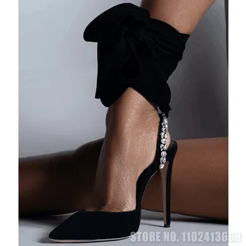 2023 Ljetne sandale sa dekoracijom u obliku kristala, ženske cipele sa štrasom na vrlo visoku petu s otvorenim vrhom, večernje vjenčanje cipele za mladence, velike dimenzije 34-45