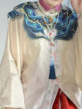 Ženska накидка s vezom dinastije Ming Ханфу u kineskom stilu, tradicionalne накидка s oblaka, svakodnevne fin pribor Hanfu