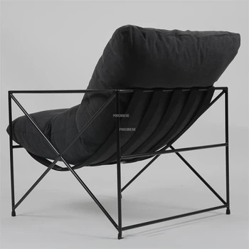 Skandinavski gvozdene stolice za dnevni boravak kreativni jednokrevetna sofa fotelja shop odjeće Ленивое stolica Sofa fotelja od tkiva leđa namještaj za dom