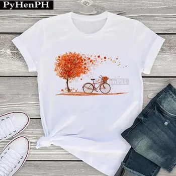 Ženska t-shirt s cvjetnim ispis 