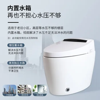 Pametan wc, potpuno automatski flip poklopac, ugrađena sjedala za sifona s instant podnošenje glasa