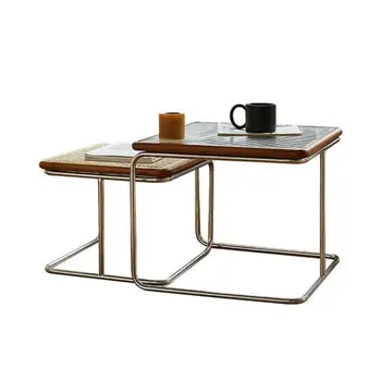 Skandinavski srednjovjekovni stolić od nehrđajućeg čelika, stakla, moderna kombinacija, čaj stol, moderna минималистичная namještaj Mesa Centro
