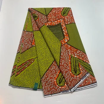 2023 Novi print Afrička vosak tkanina pamuk Pravi Кенет nigerijski reper Ankara Batik Set materijal 6 metara afrički pamuk s waxy po cijeloj površini