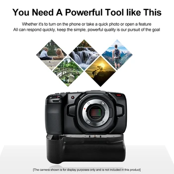 Батарейная kamera olovka HM za Blackmagic 4K 6K Movie Camera Vertikalno snimanje pretinca za baterije