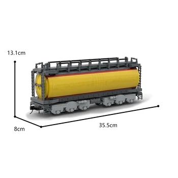 MOC Teretni Vagon GTEL 8500 Tanker Gradivni Blokovi Trag Vlak Model Vozila Setovi Cigle Vehcile Igračka Za Djecu Pokloni Za Rođendan