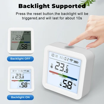 Točno je glasovna podrška za Pametne kuće Podešavanje kuta Senzor temperature Podrška svjetla termometar inteligentni pribor sigurno