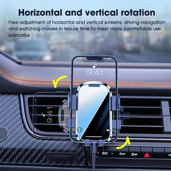 Univerzalni držač mobitela za auto sa težinu izlaz zraka, navigacijski oduška, kuka, spona za mobilni nosače, auto držač za telefon