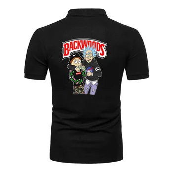 Backwoods 2023, proljeće-ljeto muška polo majica, luksuzna majica s odbačenost ovratnik i kratkih rukava na zakopčane