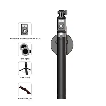 Nova bežična Bluetooth-kompatibilna селфи-stick sa led pozadinskim osvjetljenjem, pull-priručnik монопод, stativ za iPhone 14 13 Android