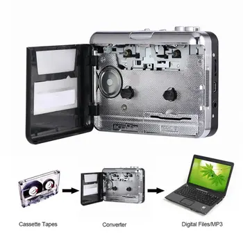 Player sa snimanja USB-kazeta Prijenosni konverter USB-kaseta u MP3 sa hd audio Music player kazetofon