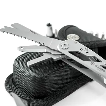 Set ručnih alata Ganzo G202, prijenosni višenamjenski nož na sklapanje, spona za zupčanika, kliješta, alati za rezanje žice, višenamjenski alati EDC