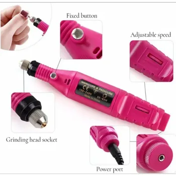 Električna маникюрная stroj USB-bušilica za nokte, маникюрная fraise za gel-lak za nokte, profesionalne elektroničke noktiju datoteke, салонные alati