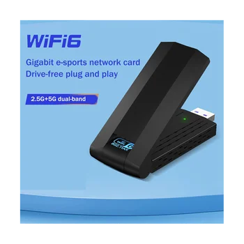 USB-ac ispravljač WiFi6 AX1800M USB dual-band 2.4ghz/5ghz Wireless Mrežna kartica USB3.0 Mrežna kartica Wifi6