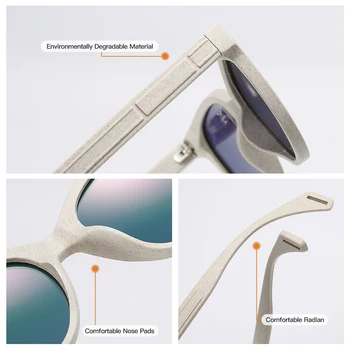 Polarizovana nove sunčane naočale od drveta slame marke GM može se rastaviti na prirodne materijale S7001