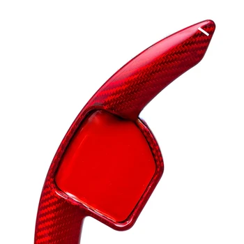 2 kom. Crvena Karbonskih Vlakana Obloge volana Veslo Prebacivanje Proširenje Za Audi A3 A4 B8 A5 A6 C7 A7 A8 Q3 Q5 TT Auto Oprema