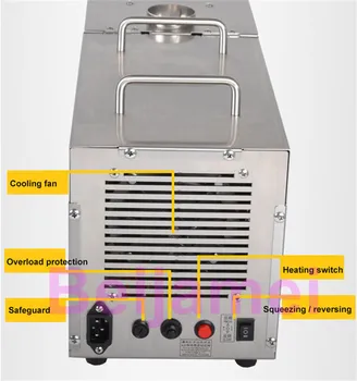 Poslovni stroj za prešanje ulja od kikirikija BEIJAMEI od nehrđajućeg čelika 110 ili 220 v, kuhalo za press prešanog ulja, cijena