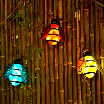 6 kom. Novi solarni pčelinje svjetla u obliku vanjskog uređenja, palicom umjetničke lampe za uređenje dvorišta, led vrt travnjaci, ukras za fešte i zabave