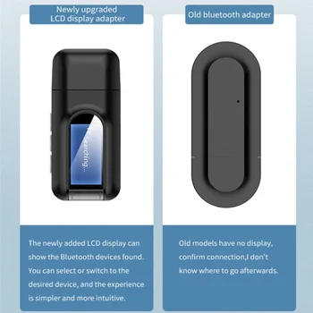 USB Bluetooth 5,0 Аудиоприемник Odašiljač 3,5 mm AUX Priključak RCA USB Wireless Adapter-Ključ Bez upravljački program Za tv, Auto RAČUNALA, Slušalice
