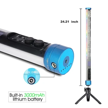 Sokani X25 RGB Dvije led Видеосветильник Stickfor za snimanje Video zapisa Slikarstva Punjiva Led Zaslon BatteryOLED za YouTube
