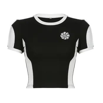 Happylisa/ ženske majice, majice, ženske kombinirani majice kratkih rukava, ljetne ženske sitnice ženske uske majice T02