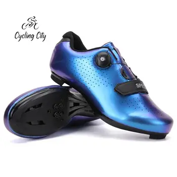 Biciklistička civilna obuća za jahanje, vanjski prometna obuća za jahanje, noćni светоотражающая biciklistička muške cipele, cipele s bravom za mtb