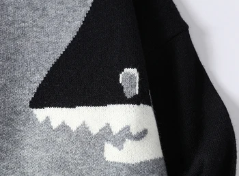Muški starinski dres, grafički veste, zimski vrt odjeću u stilu харадзюку u stilu hip-hop, pletene pulover, džemper, estetski Unisex odjeća