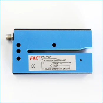 Ultrazvučni senzor za prozirne naljepnice za otkrivanje svih vrsta dozvola, u obliku slova pakerica za prozirne naljepnice FC-2300
