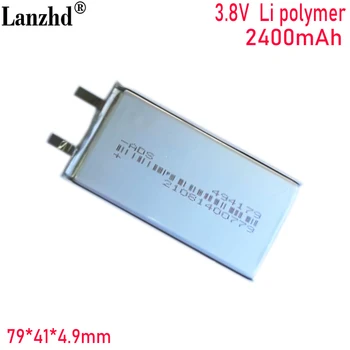 3,8 U, litij-polimer bateriju od 2400 mah za mobilni telefon, ugrađena baterija za nadzor medicinskih proizvoda, 494179