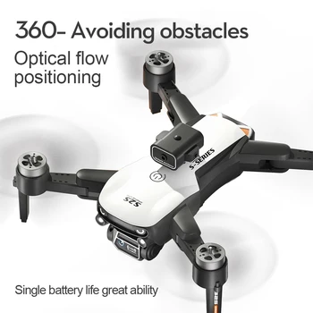 KBDFA Novi S2S Drone Profesionalni Trut sa dual kamere HD 8K, sklopivi Квадрокоптер, brushless motor, igračka za zaobilaženje prepreka, radio kontrolirani helikopter