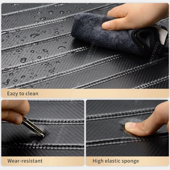 Običaj tepisi od karbonskih vlakana za mazda 5 2008 2009 2010 2011 2012 2013, tepih za noge, auto oprema za interijer