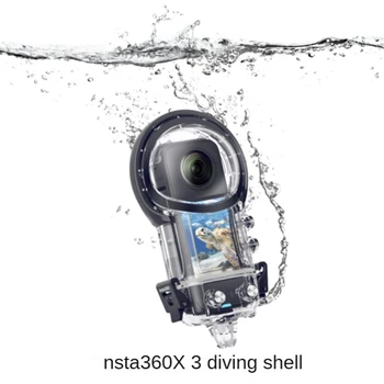Za Insta360 X3 torbica za ronjenje IPX8 vodootporna torbica 50 m prijenosni vodootporan rezervni dijelovi s kamerom silikonska torbica