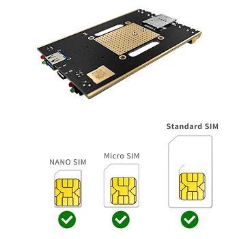 M. 2 B Ključ NGFF na USB 3.0 Adapter Bežične Kartice Pretvarač Riser Antena Utor za SIM karticu SIM/Micro SIM/Nano SIM 3G 4G 5G Modul