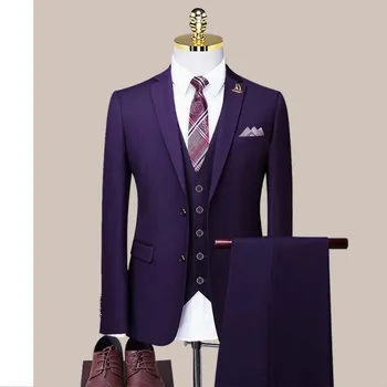 Сшитое naručiti vjenčanicu za mladoženju, sportska jakna, hlače, poslovni klasične hlače high-end SA05-54999