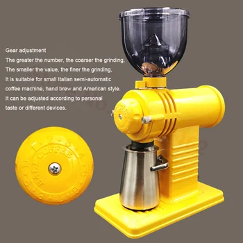 Mlin za kavu 220 /110 v, električni mlin za kavu, genetika espresso aparat mlin kave, 10 slika, podesiva