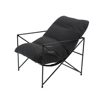 Skandinavski gvozdene stolice za dnevni boravak kreativni jednokrevetna sofa fotelja shop odjeće Ленивое stolica Sofa fotelja od tkiva leđa namještaj za dom