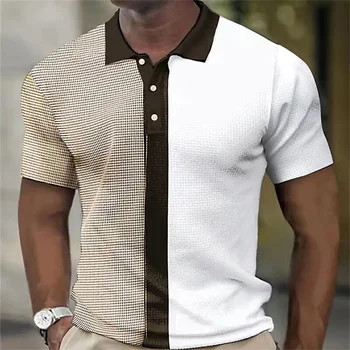 Nova poslovna majica kratkih rukava, pokrivač muška polo majica, nadvoji prozračna majica s igle, casual majica, ljetna moda muška majica
