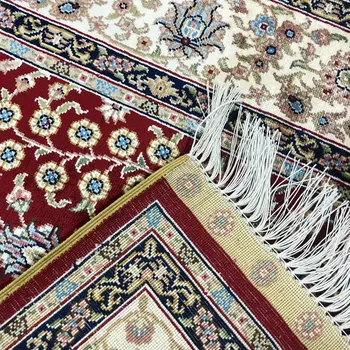 Svileni tepih, ručni rad, svileni mat, украшающий sobu, veličina podnoj za seks 3 'X4,5'