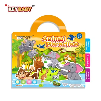 HVV Dječje naljepnica-puzzle igra, igračka za promjenu dijete, statička naljepnica, miran dječji dinosaur, kartice s morskim životinjama, knjižica s naljepnicama