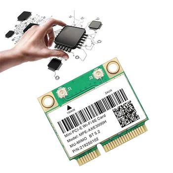 MPE-AXE3000H Wifi Kartica + Antena za Wifi 6E 2400 Mbit/s Mini PCI-E Za BT 5,2 802.11 AX 2,4 G/5G/6 Ghz Mrežna kartica Wlan