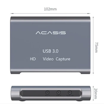 Karta ACASIS Live Capture 1080P 4K HD Kutija za snimanje video streaming u stvarnom vremenu za PS4