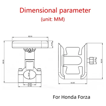 Za Honda Forza 125 250 300 350 750 Pribor za motocikle volan GPS držač Držač držač mobilnog telefona