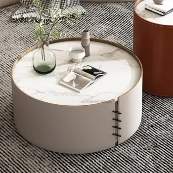 Sa strane Novi minimalistički čaj stol, veliki servis, stolić talijanskog dizajna, okrugli stol, kombinirana hotel namještaj Mesa De Centro