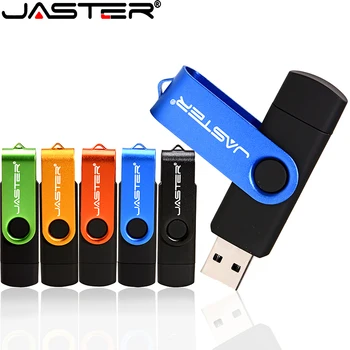 JASTER USB 2.0 Flash Drive 64 GB Memory Stick 32 GB Free Custom LOGO 360 ° Okretanje Stick 8 GB Vanjski disk za Micro