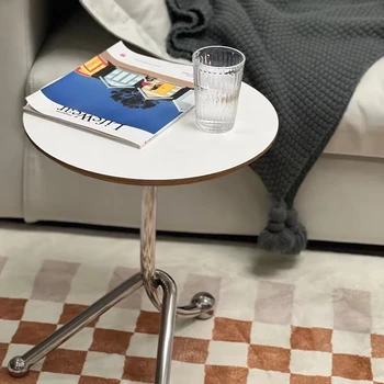 Stolić od nehrđajućeg čelika, skandinavski mali okrugli stol, kućni namještaj, kauč, приставной stol, ukrasni stolić za dnevni boravak, mali stolić